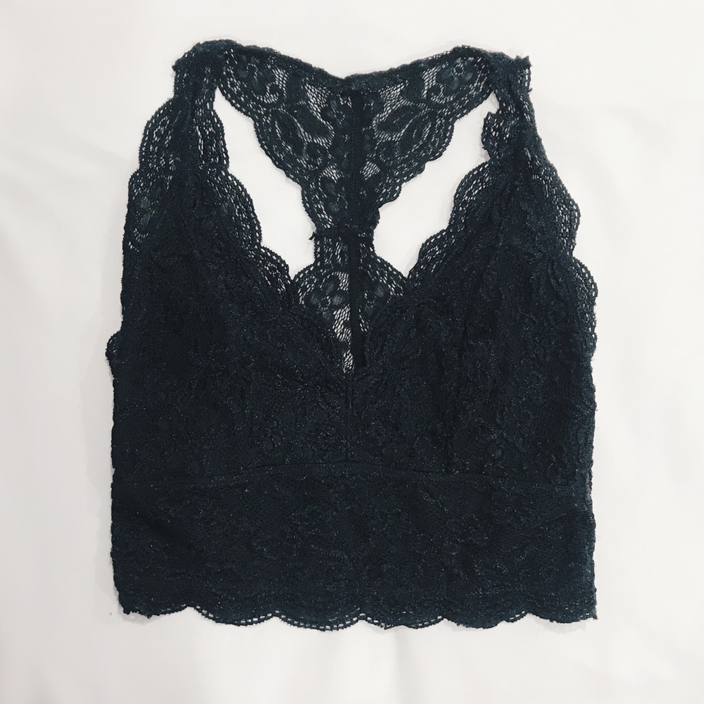 SOLD: Me to We Black Lace Longline Bralette - Picture 2 of 6